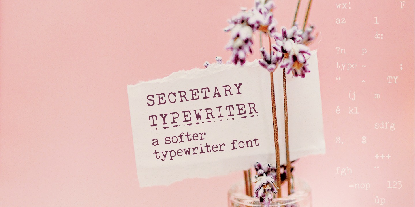 Шрифт Secretary Typewriter